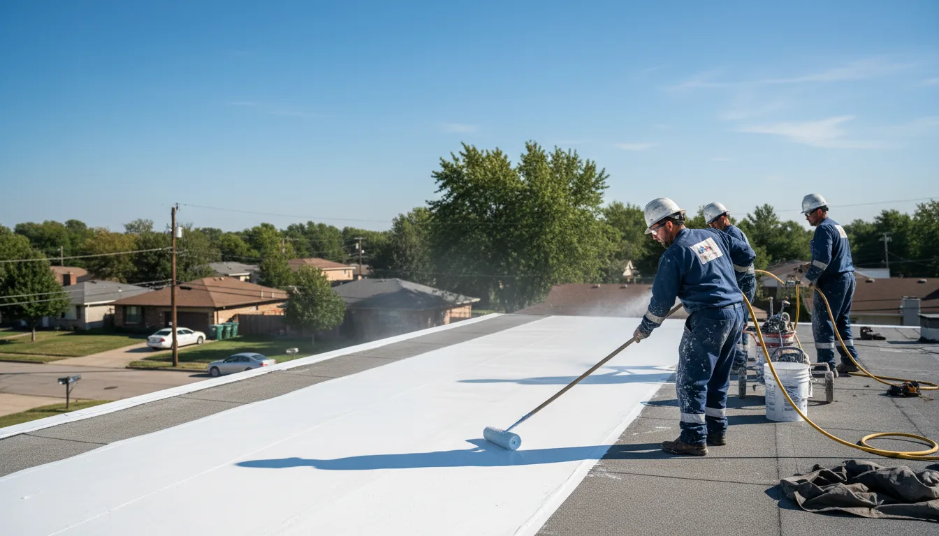 Commercial roof coating in Harrington Park, NJ near me